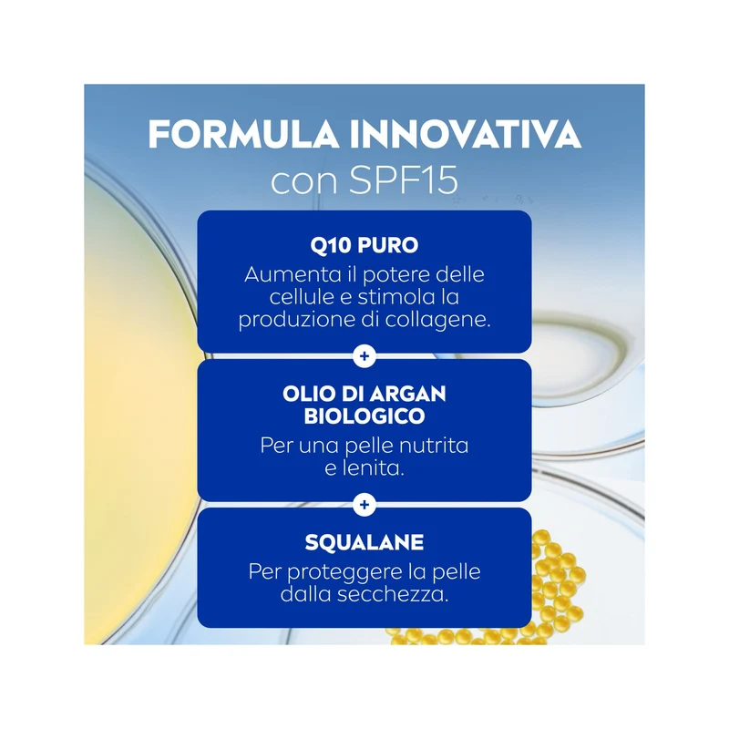 Nivea Q10 Anti-rughe Extra Nutriente Crema Giorno Riparatrice Spf 15 Viso Antirughe 50ml