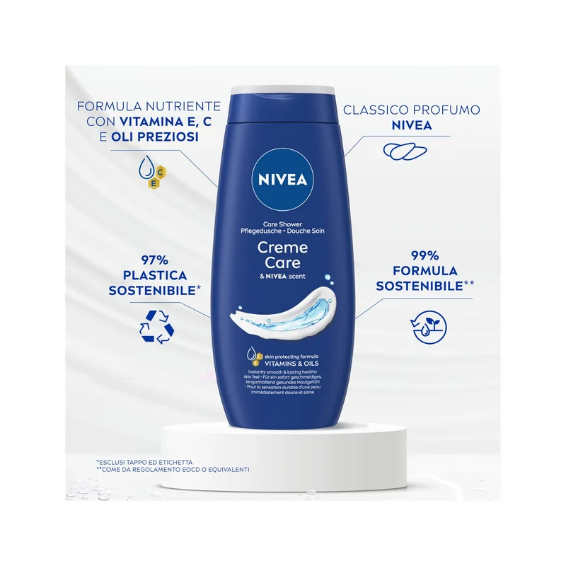Nivea Bagnodoccia Creme Care Bagnoschiuma Cremoso E Idratante Al Profumo Di Nivea Creme 650ml