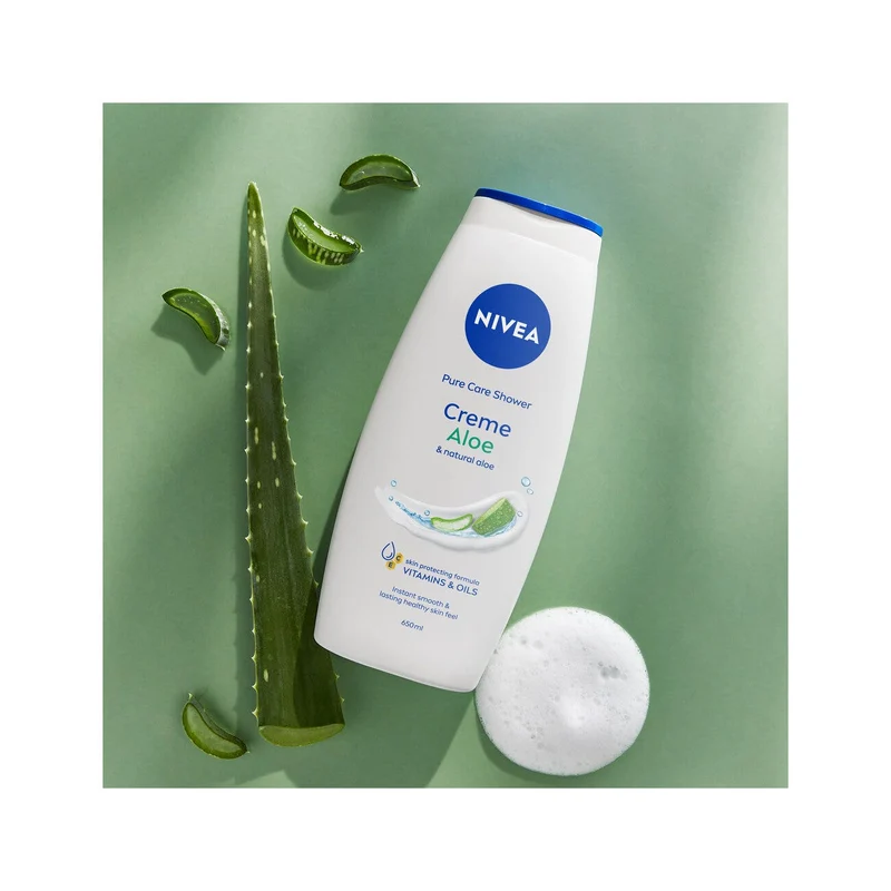 Nivea Bagnodoccia Care & Aloe Bagnoschiuma Cremoso E Idratante Al Profumo Di Aloe Vera 650ml