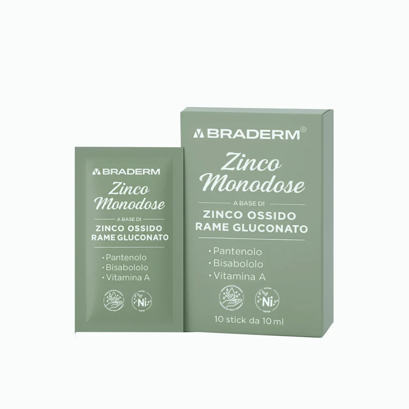 Zinco Monodose 10 Stick da 10 ml Braderm