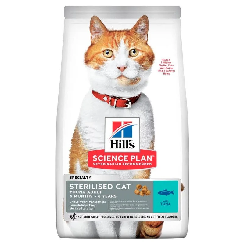 Hill's Science Plan Young Adult Sterilised Cat Alimento per Gatti con Tonno 3kg