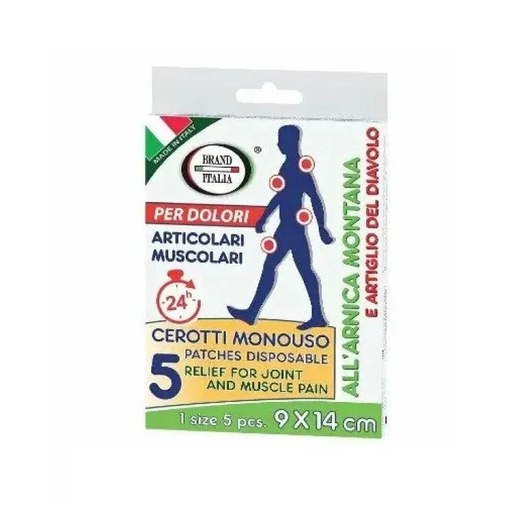 Cerotti Per Dolori Articolari E Muscolari Con Arnica Montana 5 Pezzi