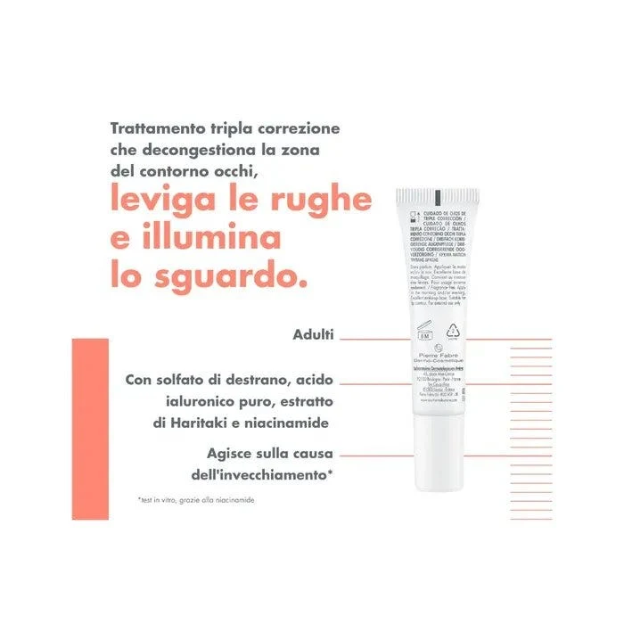 Eau Thermale Avène Hyaluron Activ B3 Trattamento Contorno Occhi Tripla Correzione Antirughe 15ml