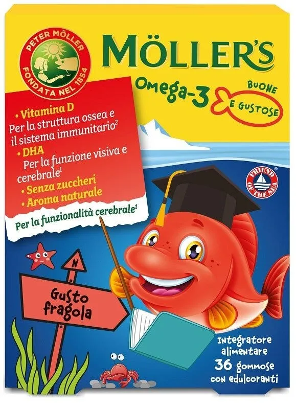 Moller's Omega 3 Jelly Fish 36 Gommose