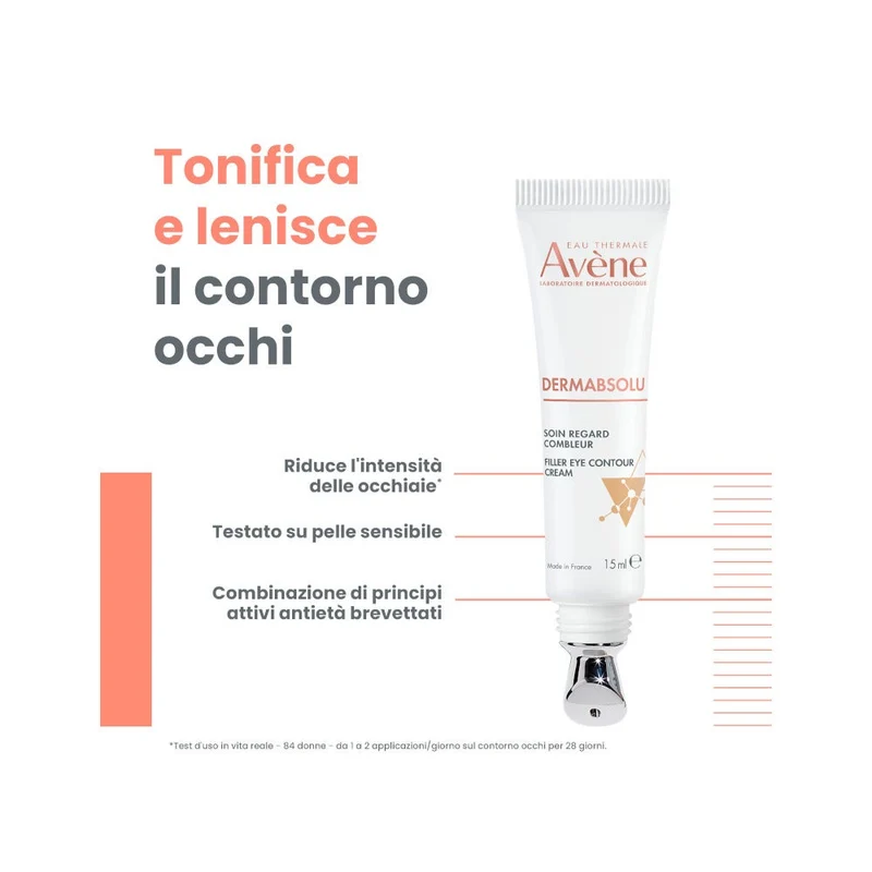 Eau Thermale Avene Dermabsolu Trattamento Contorno Occhi Riempitivo 15ml