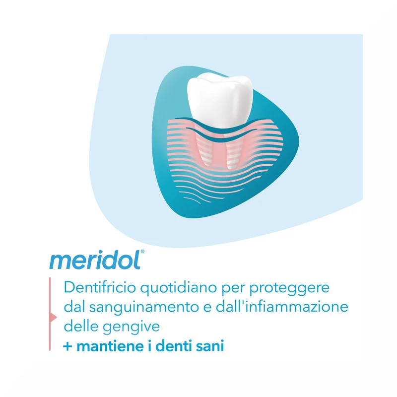 Meridol Dentifricio Protezione Gengive con Effetto Antibatterico 75ml