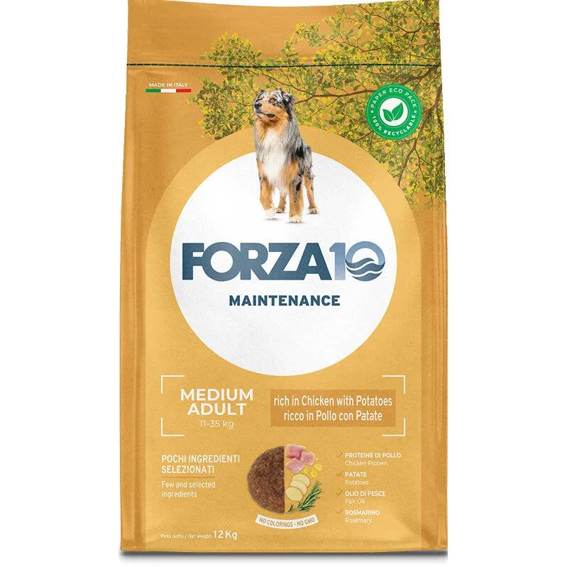 Forza10 Mantenance Pollo Con Patate Crocchette Per Cani Adulti Sacco 12kg