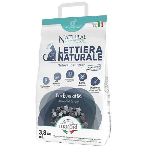 Marpet Equilibriavet Lettiera Vegetale Naturale ai Carboni Attivi 10L