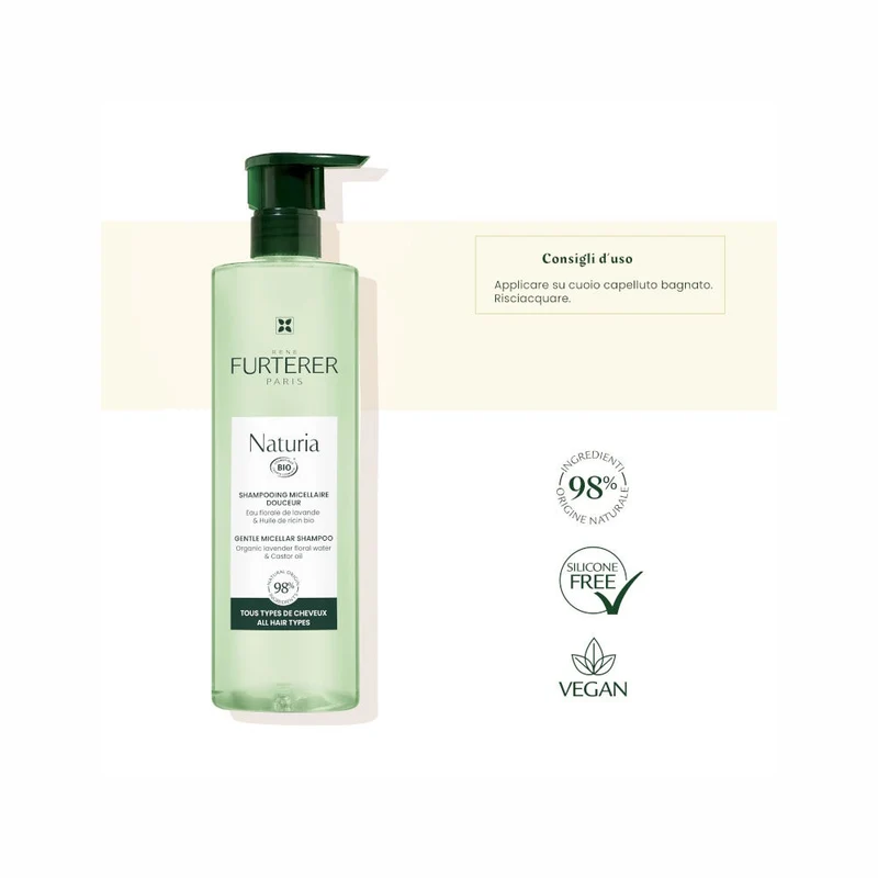 Rene Furterer Naturia Shampoo Micellare Delicato 400ml
