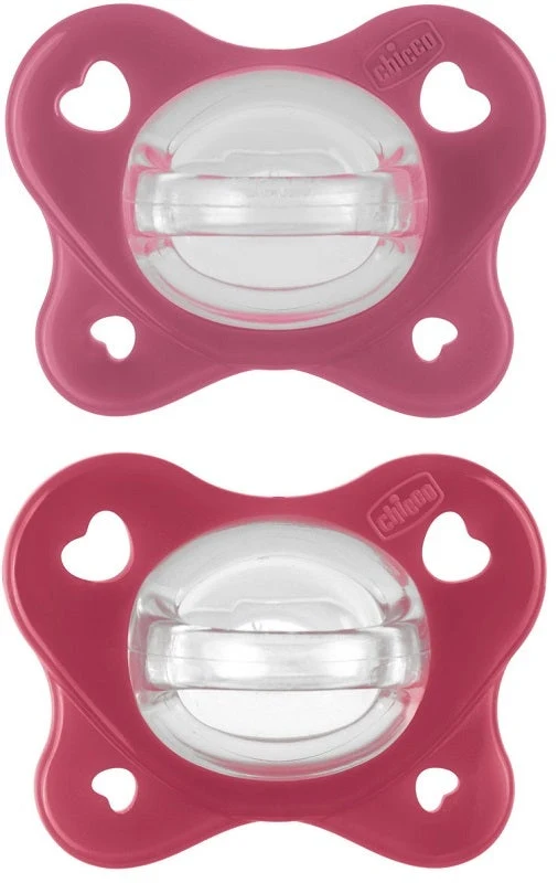Chicco Dual Soft Succhietto Rosa 16-36 Mesi 2 Pezzi