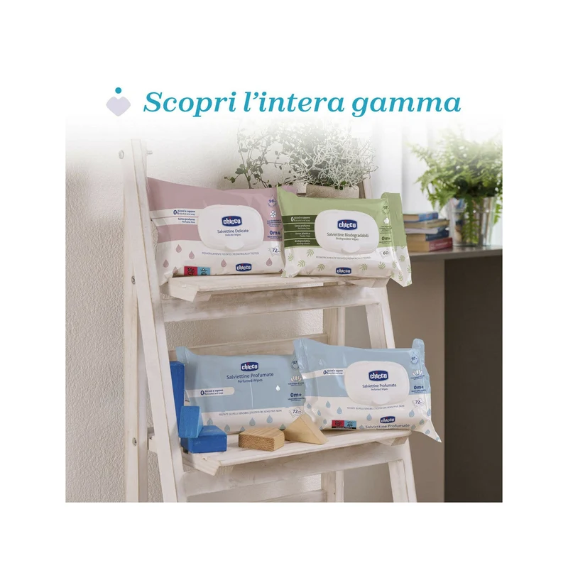 Chicco Salviettine Biodegradabili 60 Pezzi