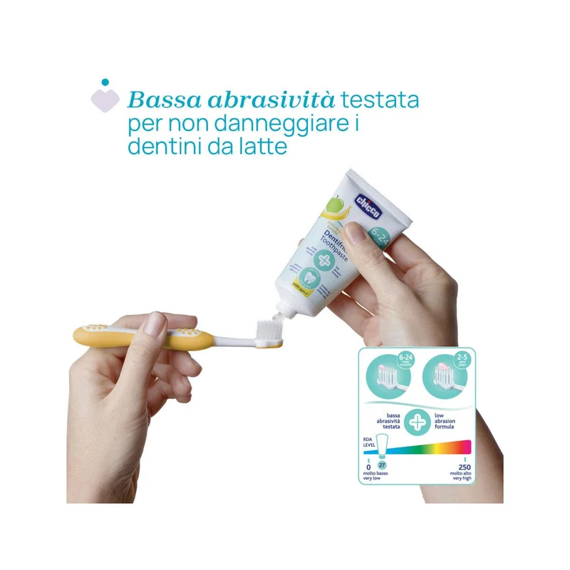 Chicco Dentifricio 6-24 Mesi Gusto Mela-Banana Con Fluoro 50ml