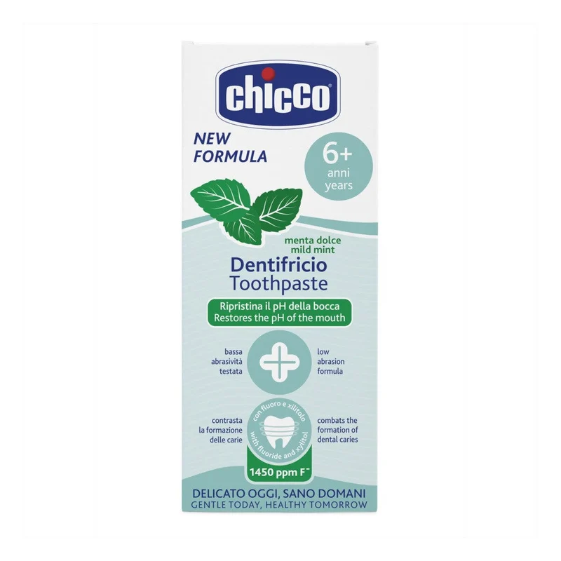 Chicco Dentifricio 6+ Anni Gusto Menta Dolce 50ml