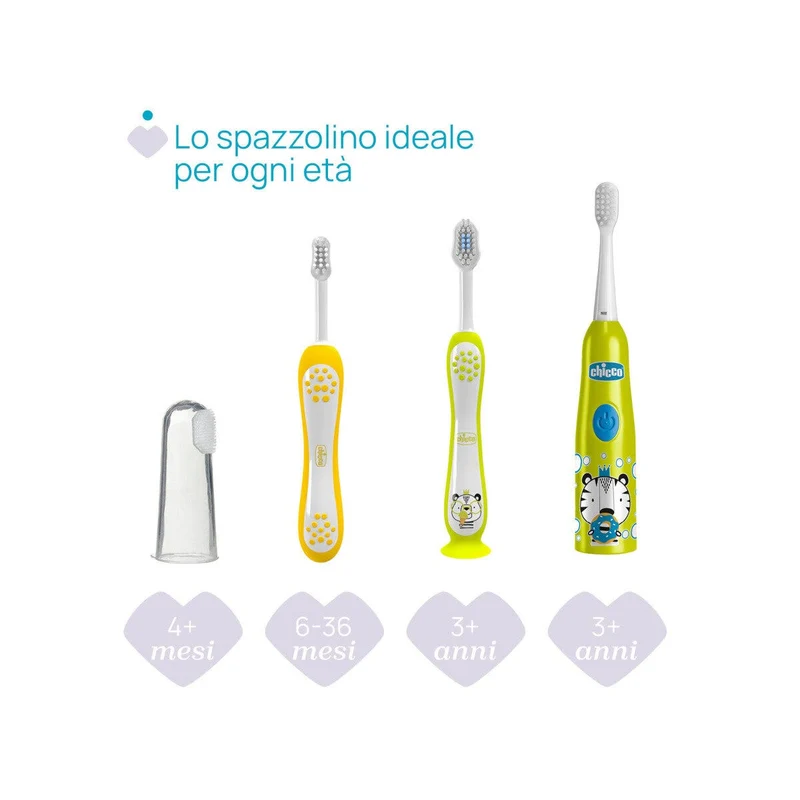 Chicco Spazzolino Elettrico Tigre 3+ Anni