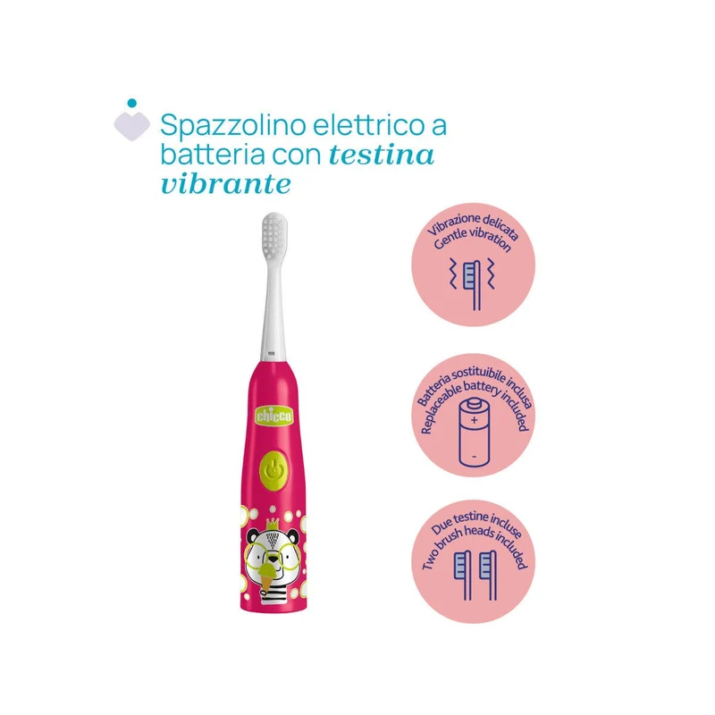 Chicco Spazzolino Elettrico Panda 3+ Anni