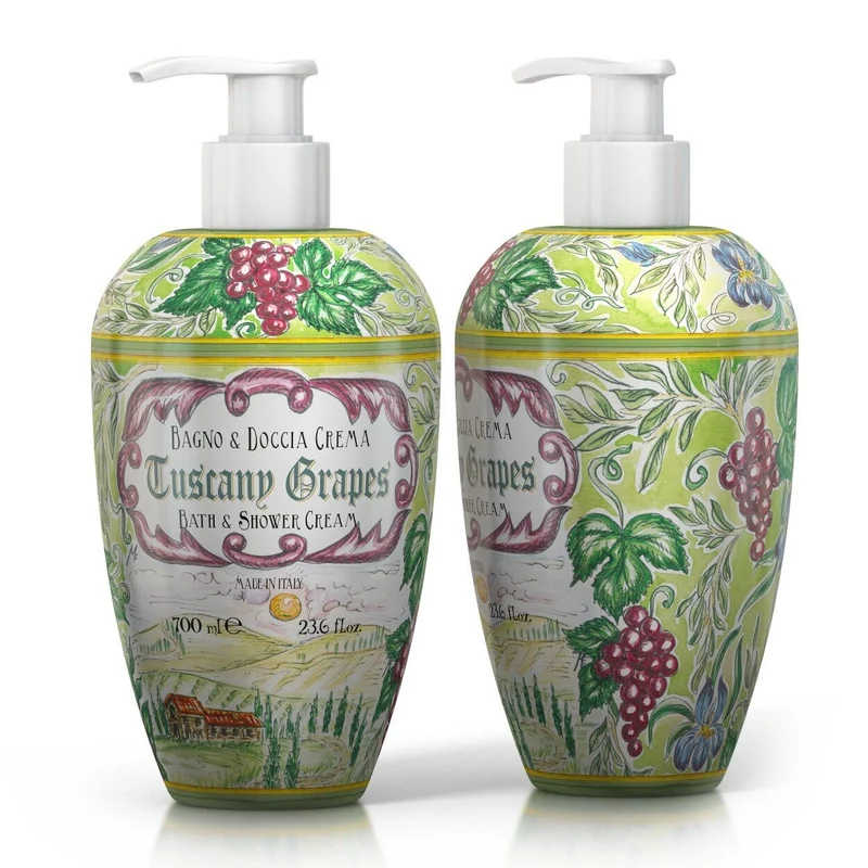 Le Maioliche Bagno E Doccia Crema Tuscany Grapes 700ml