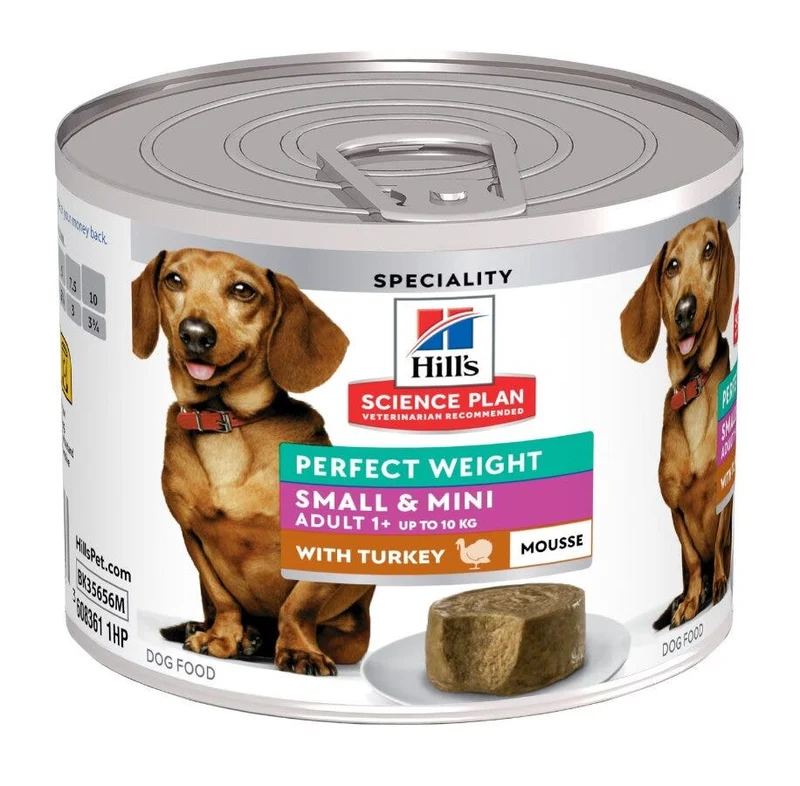 Hill's Science Plan Perfect Weight Adult Small & Mini Tacchino Alimento Per Cani 200g
