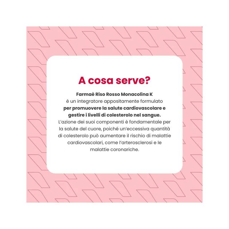 Farmaè Riso Rosso Monacolina K Integratore 90 Capsule