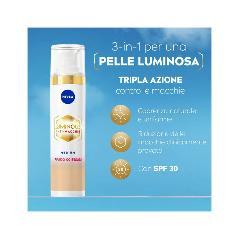 Nivea Cellular Luminous630 CC Anti-Macchie SPF30 40ml 02 Medium