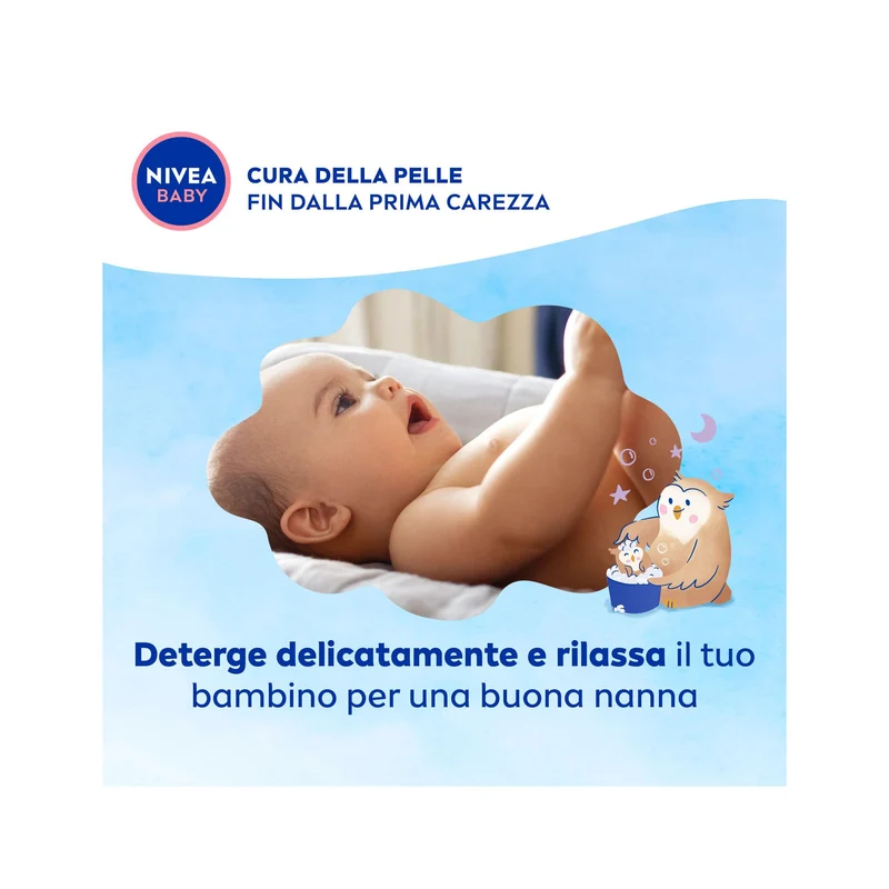 Nivea Baby Gel Doccia Dolce Nanna Dai Capelli Ai Piedini Detergente Neonato Corpo E Capelli 200ml