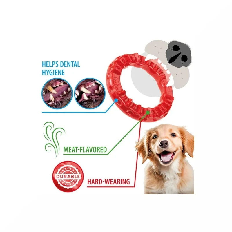 Ferplast Smile Ring Gioco Dentale Anello Taglia Large Rosso Per Cani
