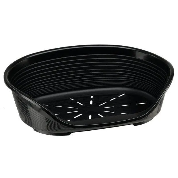 Ferplast Siesta Deluxe Cuccia Cani/Gatti in Plastica Nera Misura 10