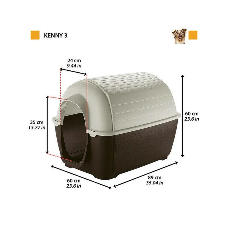 Ferplast Kenny Cuccia In Resina Termplastica Per Cani 60x89xh60cm