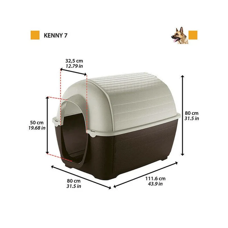 Ferplast Kenny Cuccia In Resina Termplastica Per Cani 80x111,6xh80cm