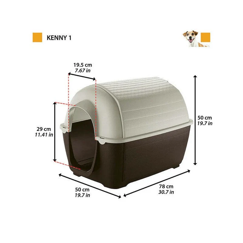 Ferplast Kenny Cuccia In Resina Termplastica Per Cani 50x78xh50cm