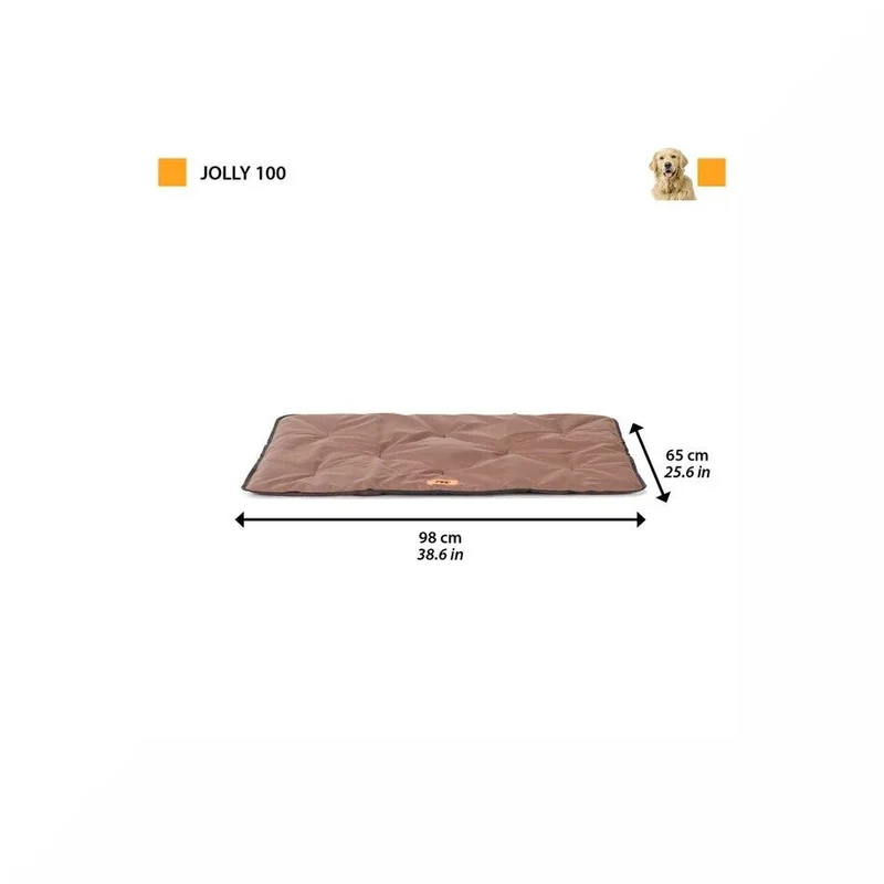 Ferplast Jolly 100 Materassino Per Cani Tessuto Tecnico Nero 98 x 65 cm