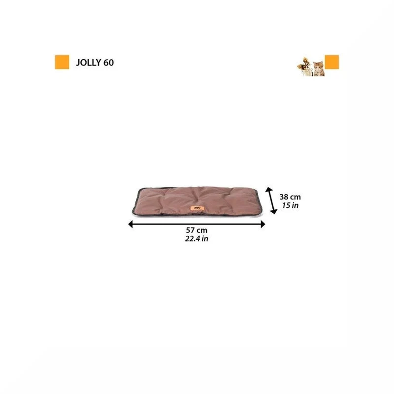 Ferplast Jolly 60 Materassino Per Cani Tessuto Tecnico Nero 57 x 38 cm