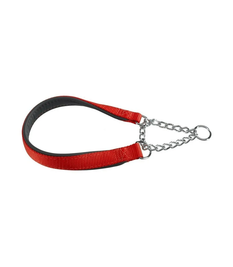 Ferplast Daytona CSS Collare Semistrangolo Nylon Soffice Imbottitura Rosso Per Cani CSS20/55