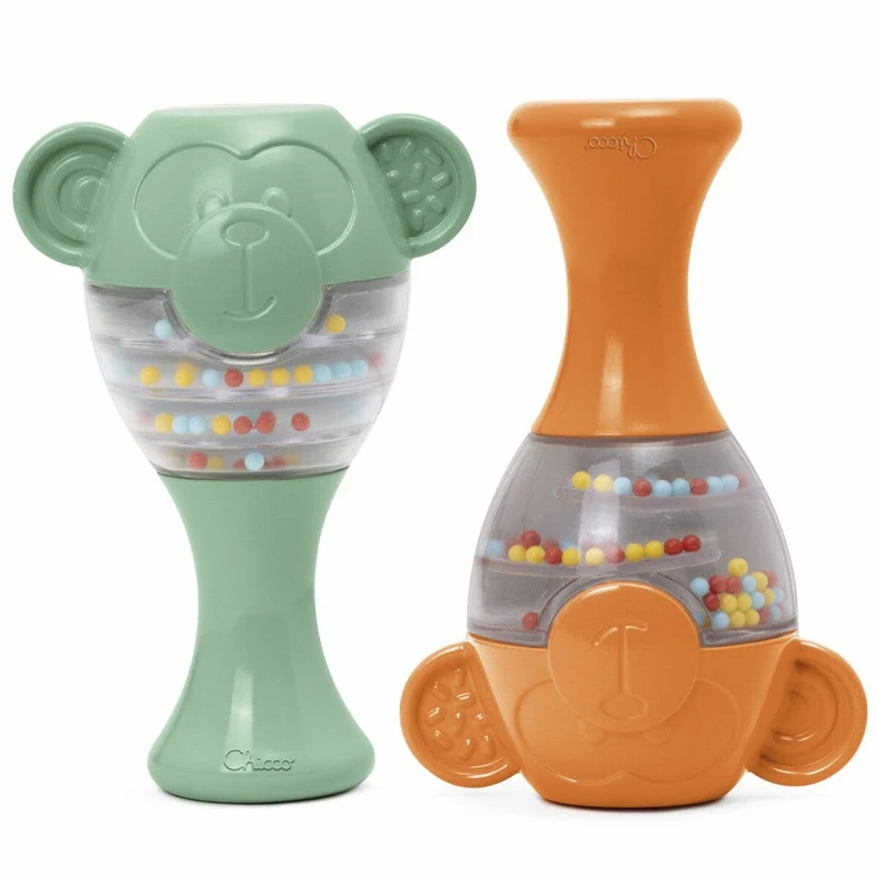 Chicco Eco+ 6-36 Mesi Maracas Scimmie 2 Pezzi