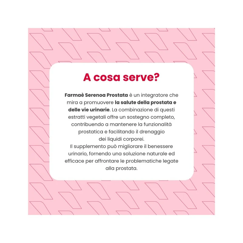 Farmaè Serenoa Prostata Integratore 60 Compresse