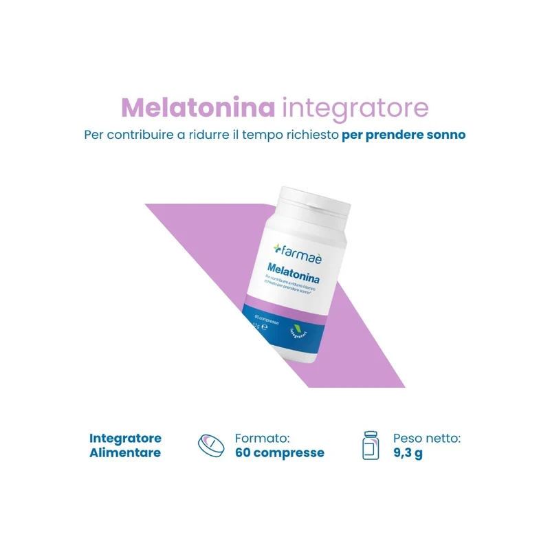 Farmaè Melatonina Integratore 60 Compresse