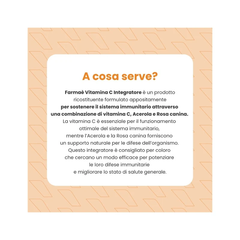 Farmaè Vitamina C Integratore 60 Compresse Masticabili