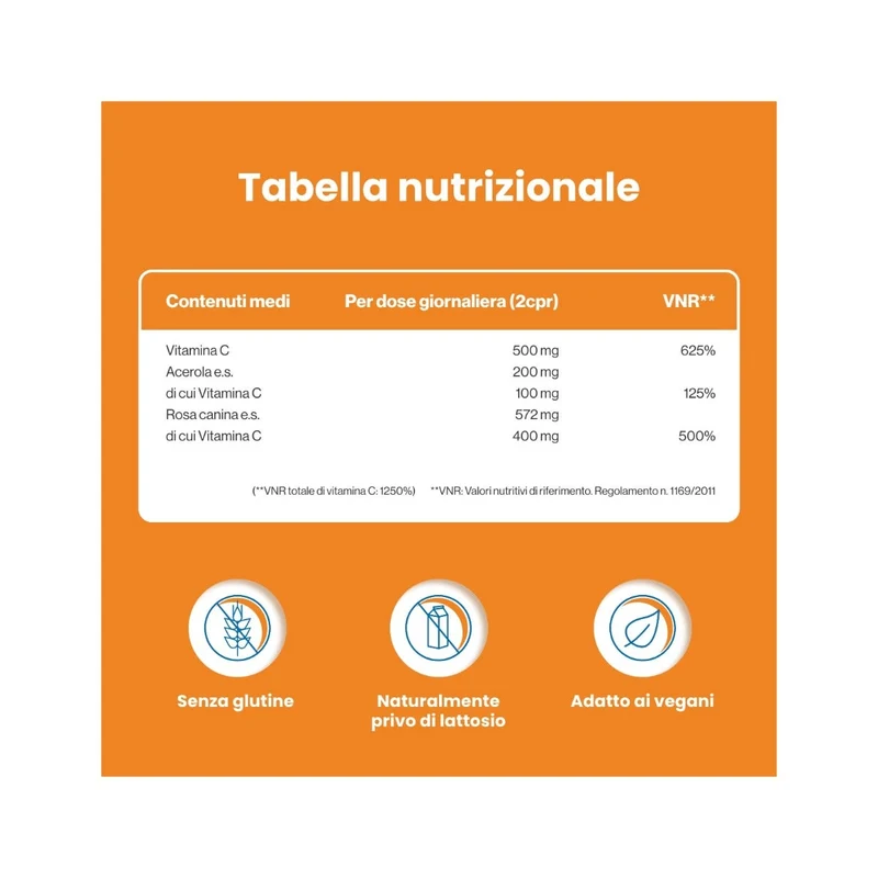 Farmaè Vitamina C Integratore 60 Compresse Masticabili