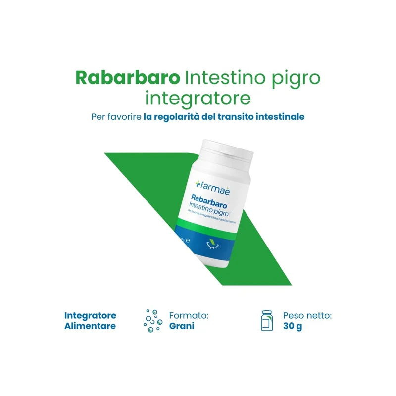 Farmaè Rabarbaro Intestino Pigro Integratore In Grani 30g