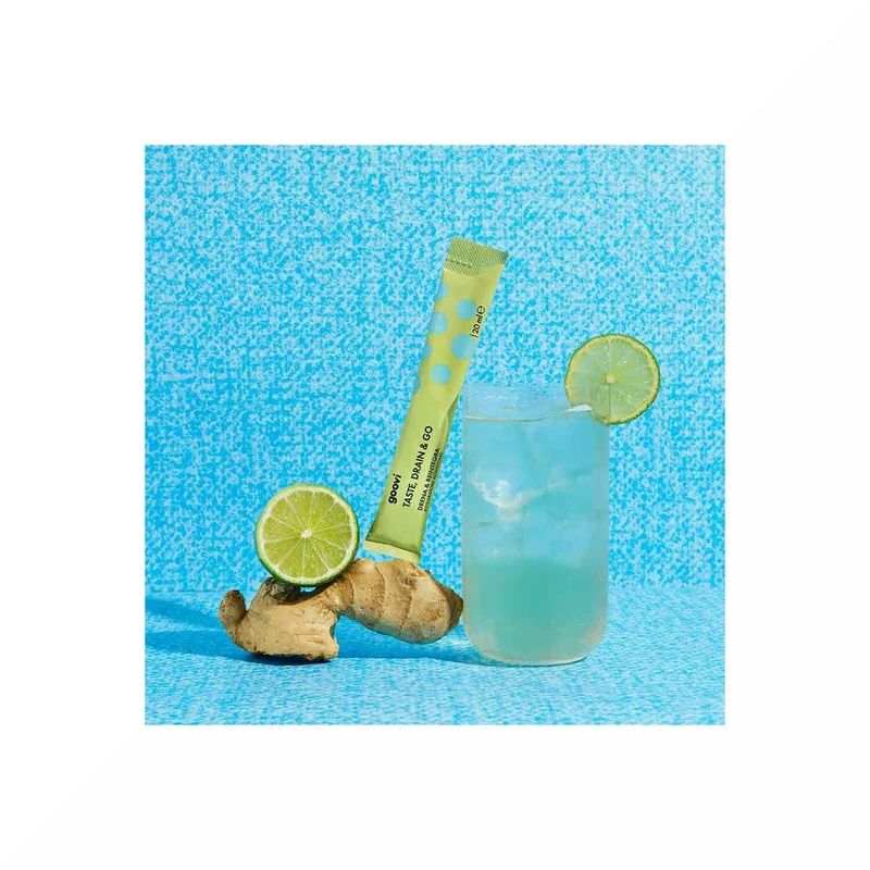 Goovi Taste Drain & Go Drenante Zenzero e Lime 24 Stick