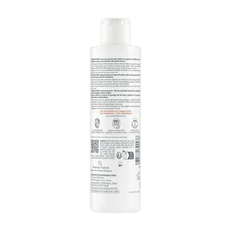 Eau Thermale Avène Cleanance Hydra Crema Detergente Lenitiva 200ml