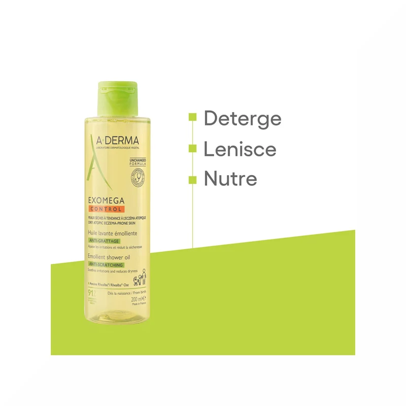 A-Derma Exomega Control Olio Lavante Emolliente 200ml