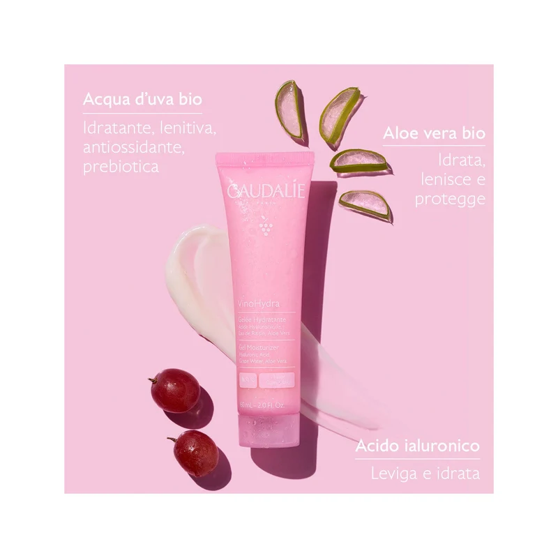 Caudalie Vinohydra Gel Idratante Viso 60ml