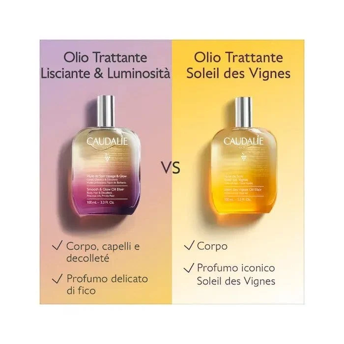Caudalie Olio Trattante Lisciante Luminosità Corpo/Capelli /Decolleté 100ml