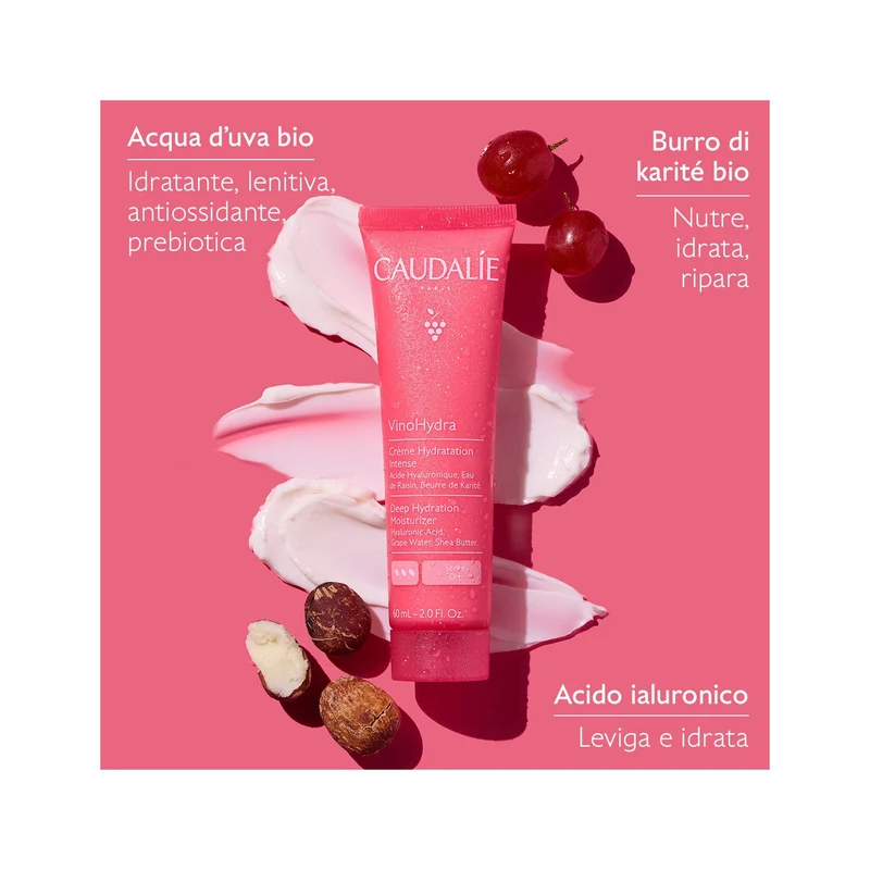 Caudalie Vinohydra Crema Idratazione Intensa Viso 60ml