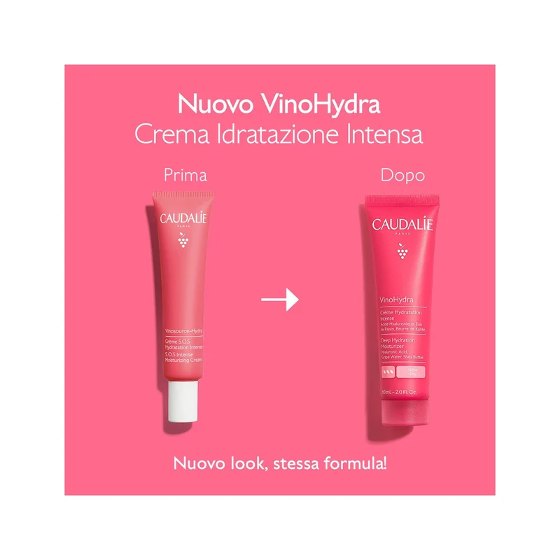 Caudalie Vinohydra Crema Idratazione Intensa Viso 60ml