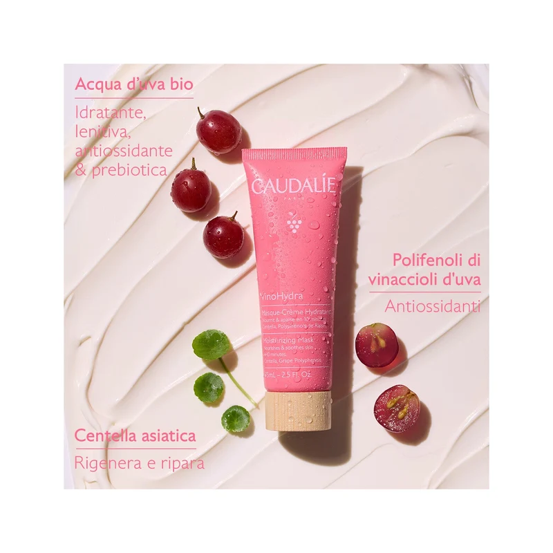 Caudalie Vinohydra Maschera Crema Idratante Viso 75ml