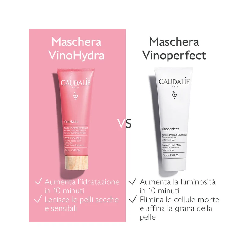 Caudalie Vinohydra Maschera Crema Idratante Viso 75ml