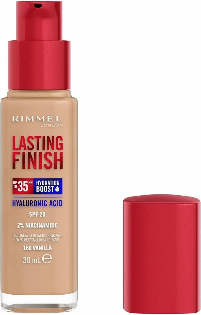 Rimmel Fondotinta Lasting Finish 35h Con Acido Ialuronico 160 Vanilla 30ml