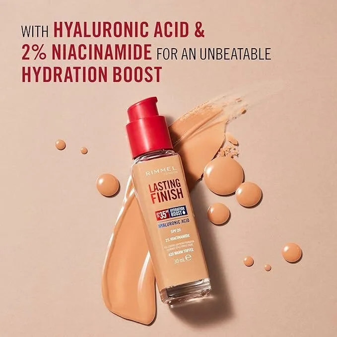 Rimmel Fondotinta Lasting Finish 35h Con Acido Ialuronico 160 Vanilla 30ml