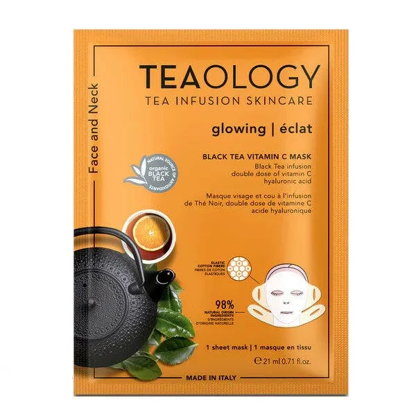 Teaology Vitamin C Maschera Illuminante Per Viso E Collo 21ml